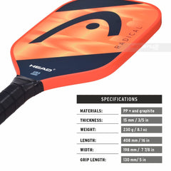 head radical elite pickleball paddle