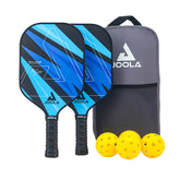 joola ben johns blue lightning pickleball paddle set