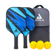 joola ben johns blue lightning pickleball paddle set