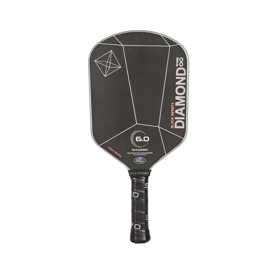 six zero infinity edgeless black diamond power pickleball paddle 16mm