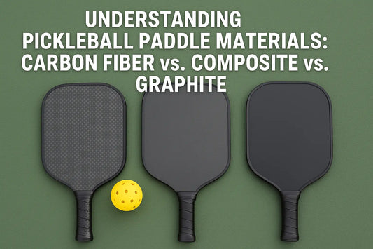 pickleball paddle carbon fiber vs. composite vs. graphite