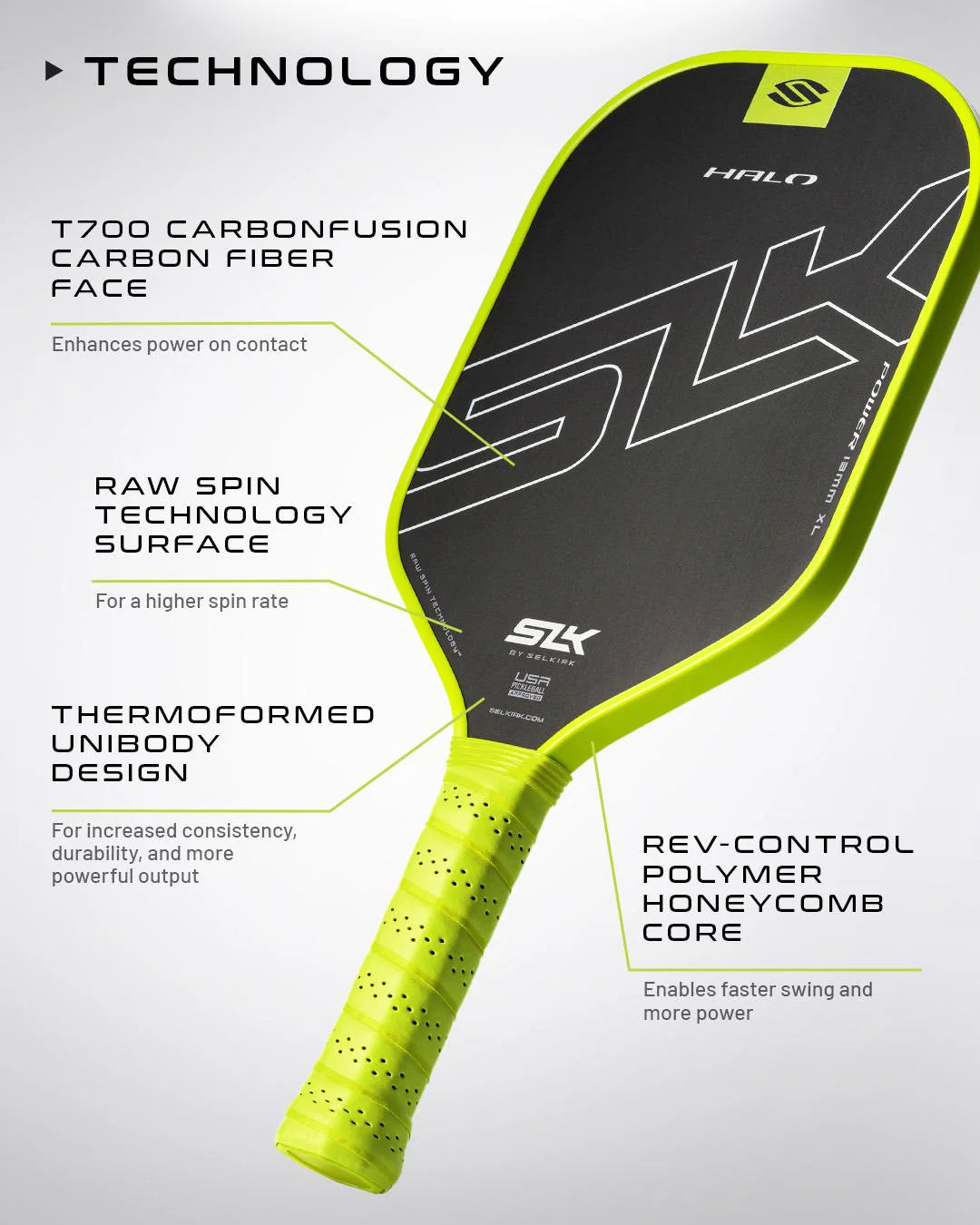 selkirk halo power max pickleball paddle